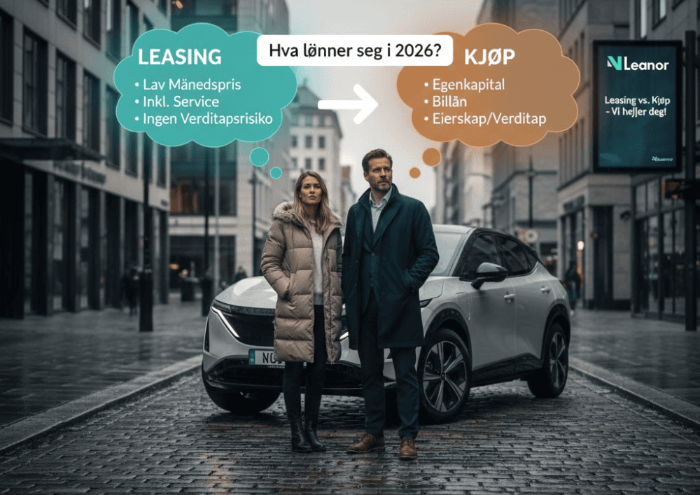 Leasing vs kjøp av bil 2026